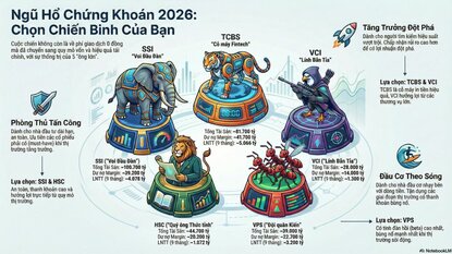 "NGŨ HỔ - SSI, VCI, HCM, TCX, VCK" VÀ CỤC DIỆN NGÀNH CHỨNG KHOÁN 2026