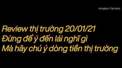 Nhận định thị trường chứng khoán 20/01/2021 - Thấy rủi ro thì cứ thu vốn về túi thôi