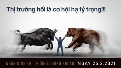 Chứng khoán 25/03/2021 - Dòng tiền kiểm định hỗ trợ MA50, có thể chỉ là 1 cú hồi để thoát ?